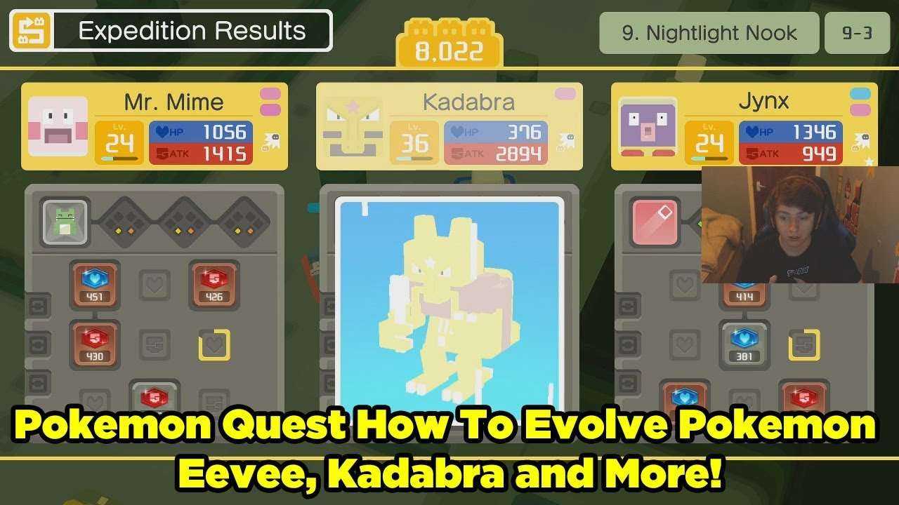 Pokemon Quest how to evolve Pokemon Eevee, Kadabra and more! Check ...
