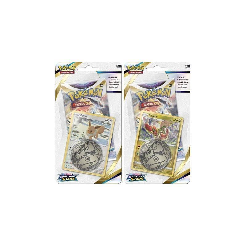 Pokemon Sword and Shield Brilliant Stars Blister Pack with Coin and ...