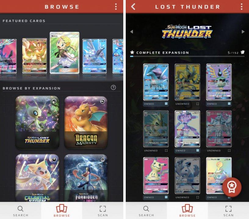 Pokémon TCG Card Dex : les cartes Pokémon dans votre poche