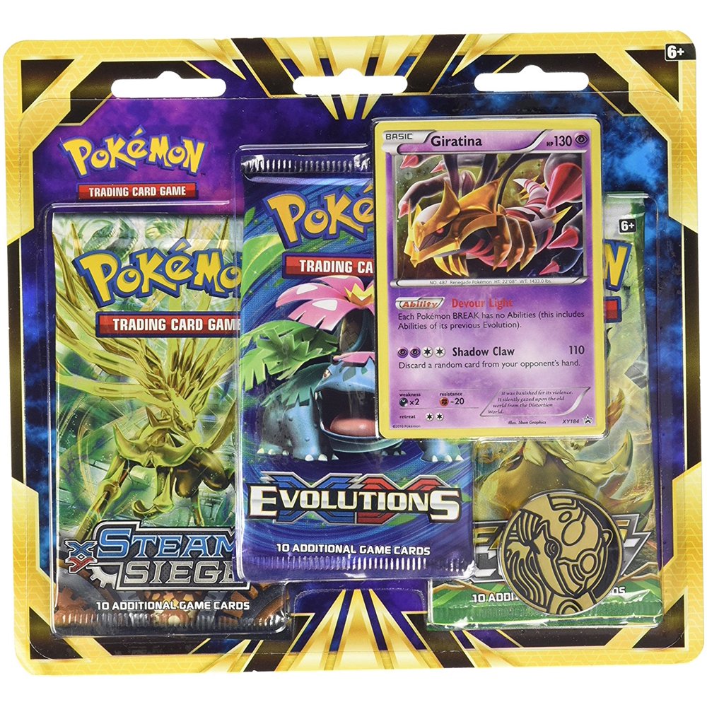 Pokemon TCG: Giratina Blister Pack Containing 3 Booster Packs And ...