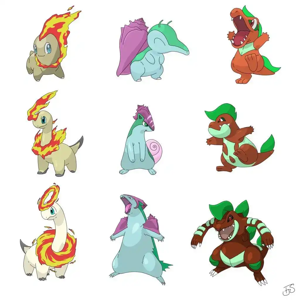 Pokémon type swap starters