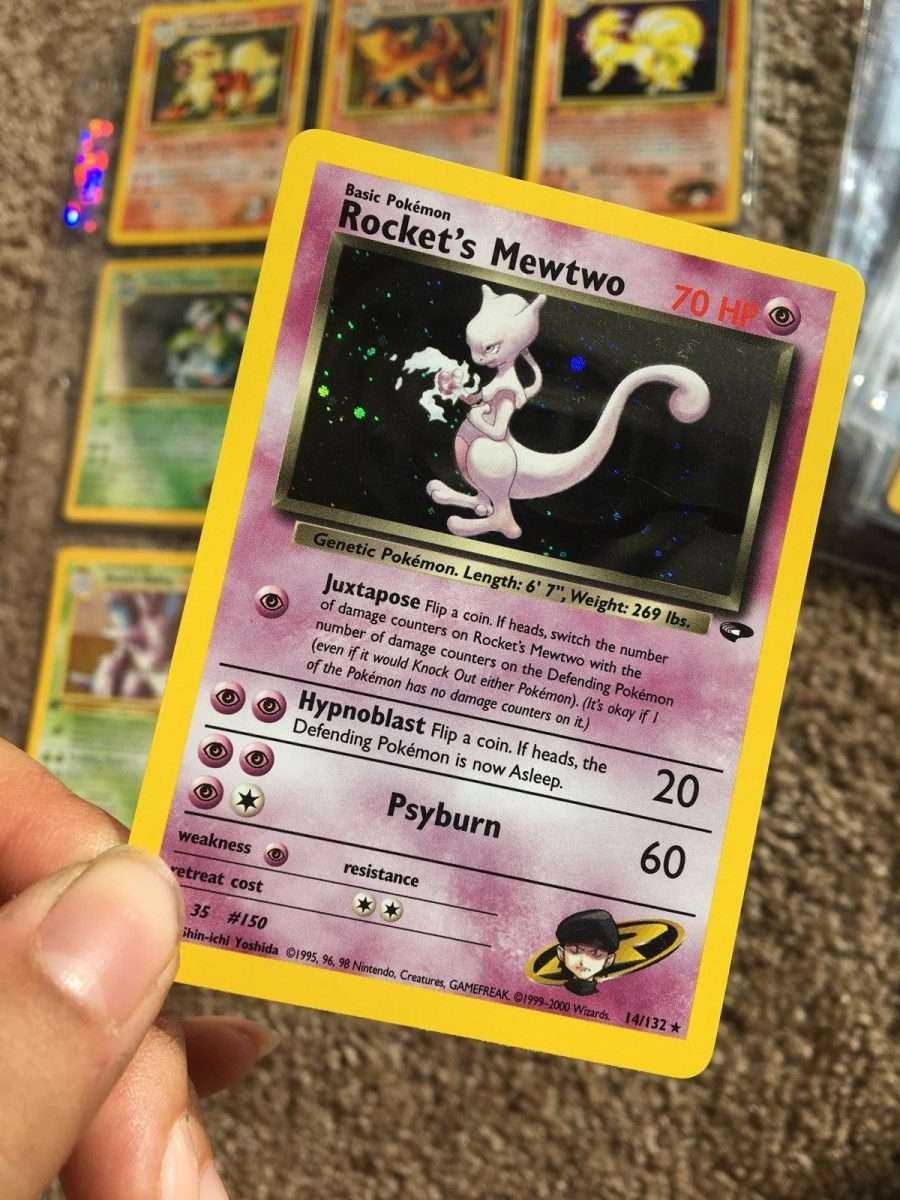 Rare holo Rockets Mewtwo card from the gym challenge set. In really ...