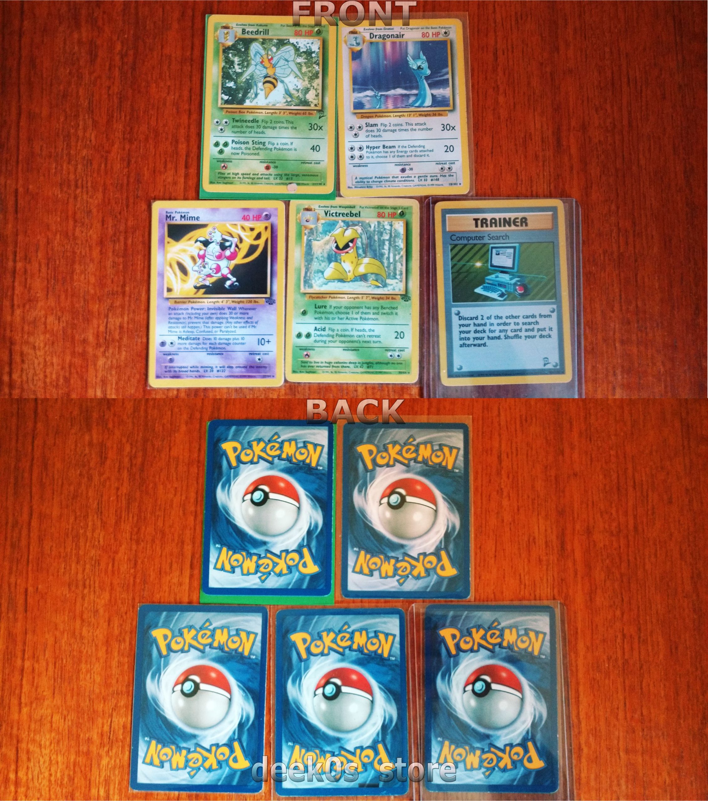 Retro Classic Pokemon Card Bundle available at deek0s_store on ebay.co ...