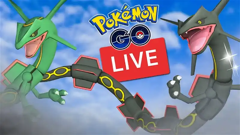 Shiny Rayquaza Hunt (Raid Hour) LIVE Pokemon Go