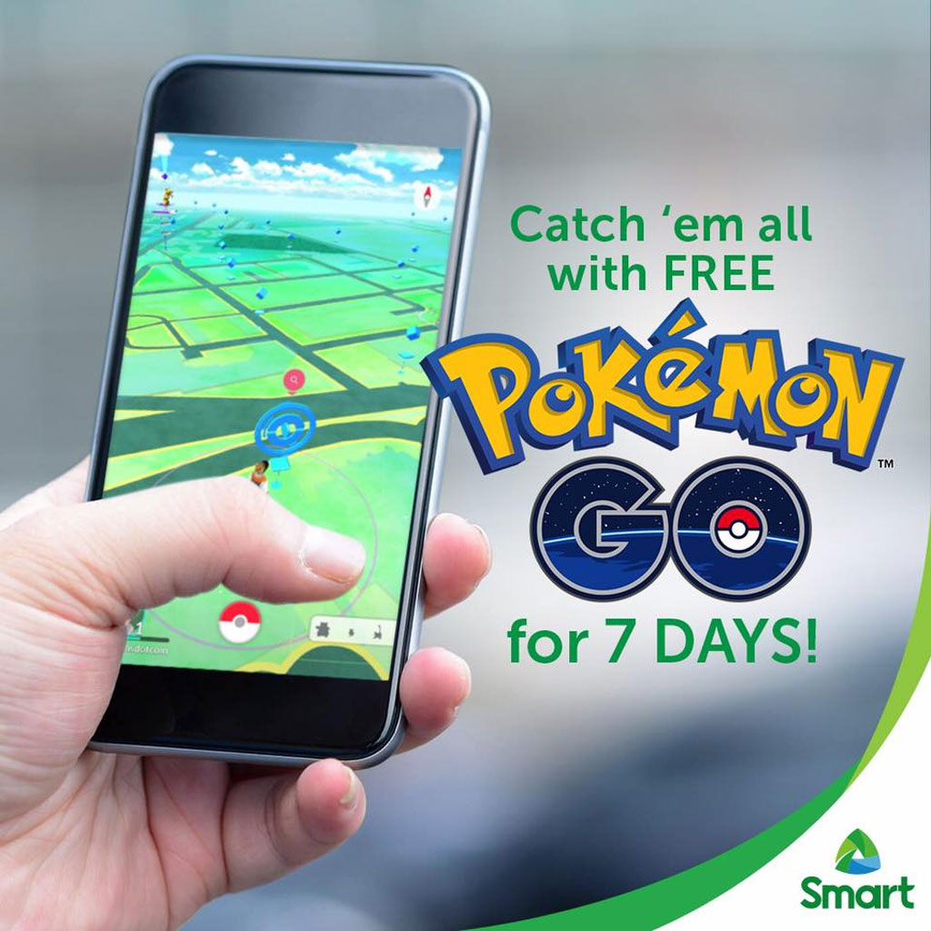 Smart to offer Free 7 days Pokemon GO data access upon release of the ...
