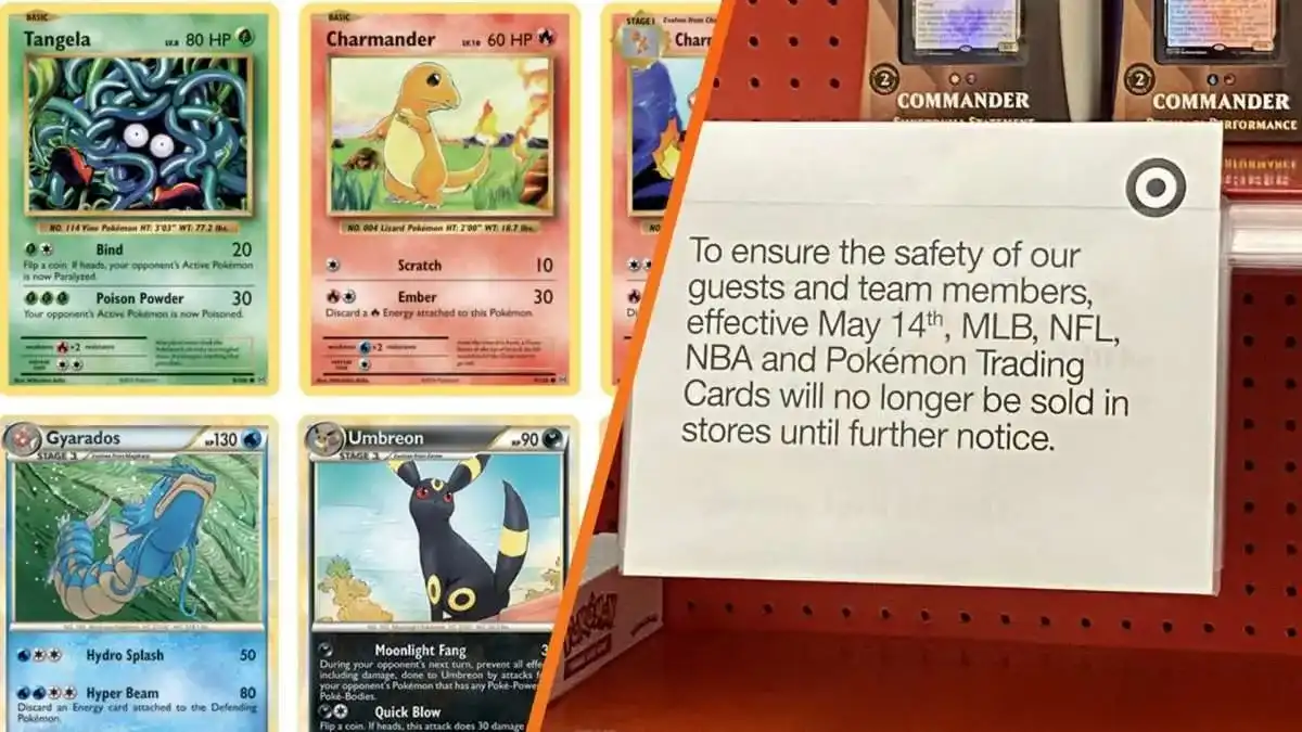 Target and Walmart stores will stop selling Pokémon cards for safety ...