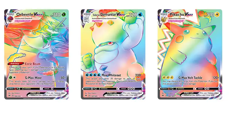 The Rainbow Rare Cards Of Pokémon TCG: Vivid Voltage Part 1