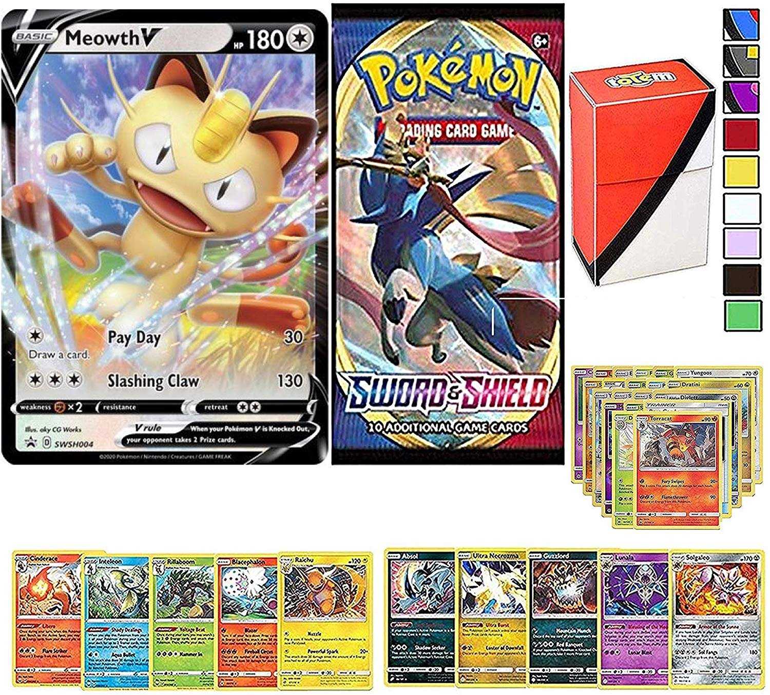 Totem World Pokemon Cards Collectors Lot: V Card Guaranteed with ...