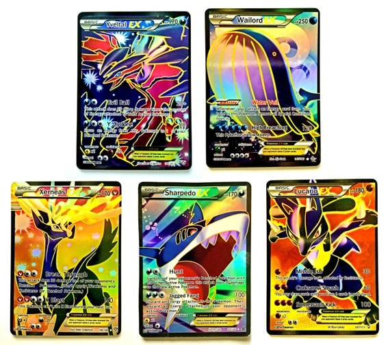 Value set of Pokemon Cards EX Special 5 Rare EX Cards Gold