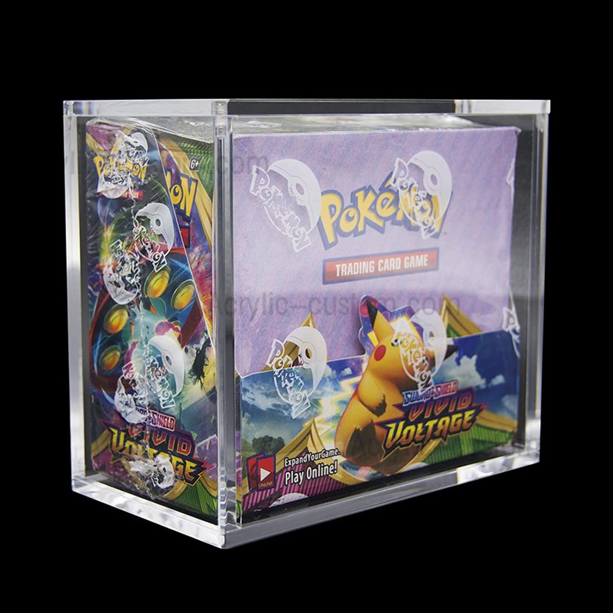 Wholesale Pokemon Acrylic Booster Box Game Collection Toy Case